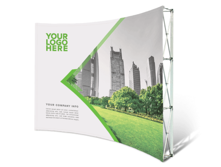 10'x8' Printed Pop-Up Wall - Curved