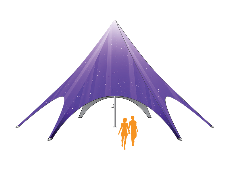 52' Printed Sky Tent