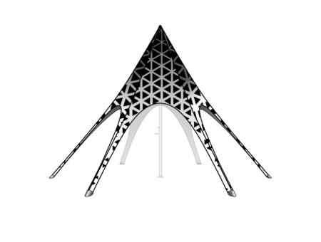 20' Printed Sky Tent Fabric Only