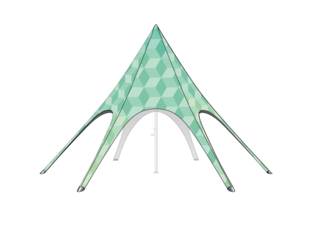 26' Printed Sky Tent Fabric Only