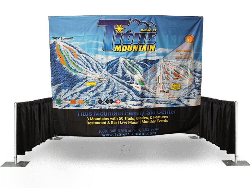 10'x8' Printed Tradeshow Backdrop Fabric Only