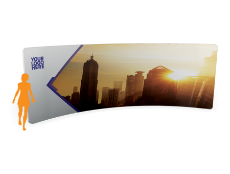 20'x 7.5' Tension Wall w/ Hardware - Curved