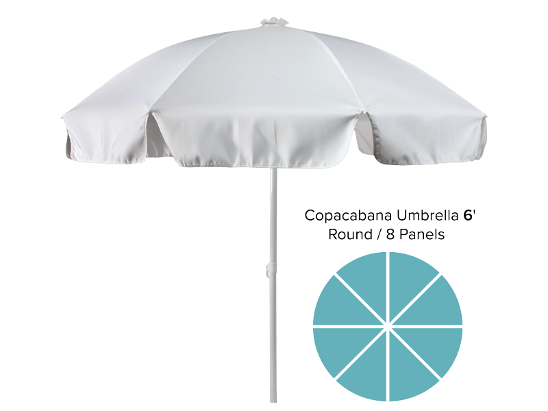 Copacabana Umbrella 6' 8 panels