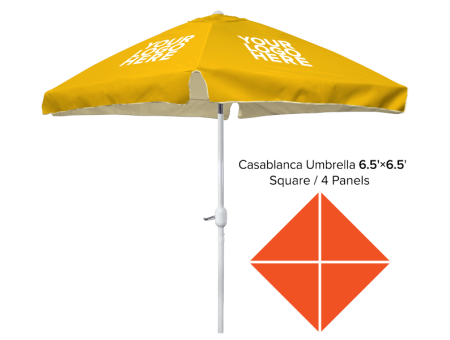 Casablanca Umbrella 6.5'x6.5' 4 panels