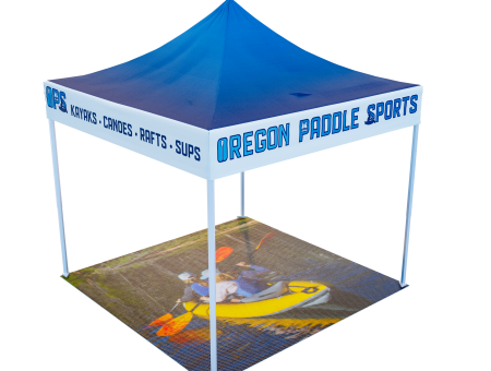 custom printed flooring for 10x10 pop up tents