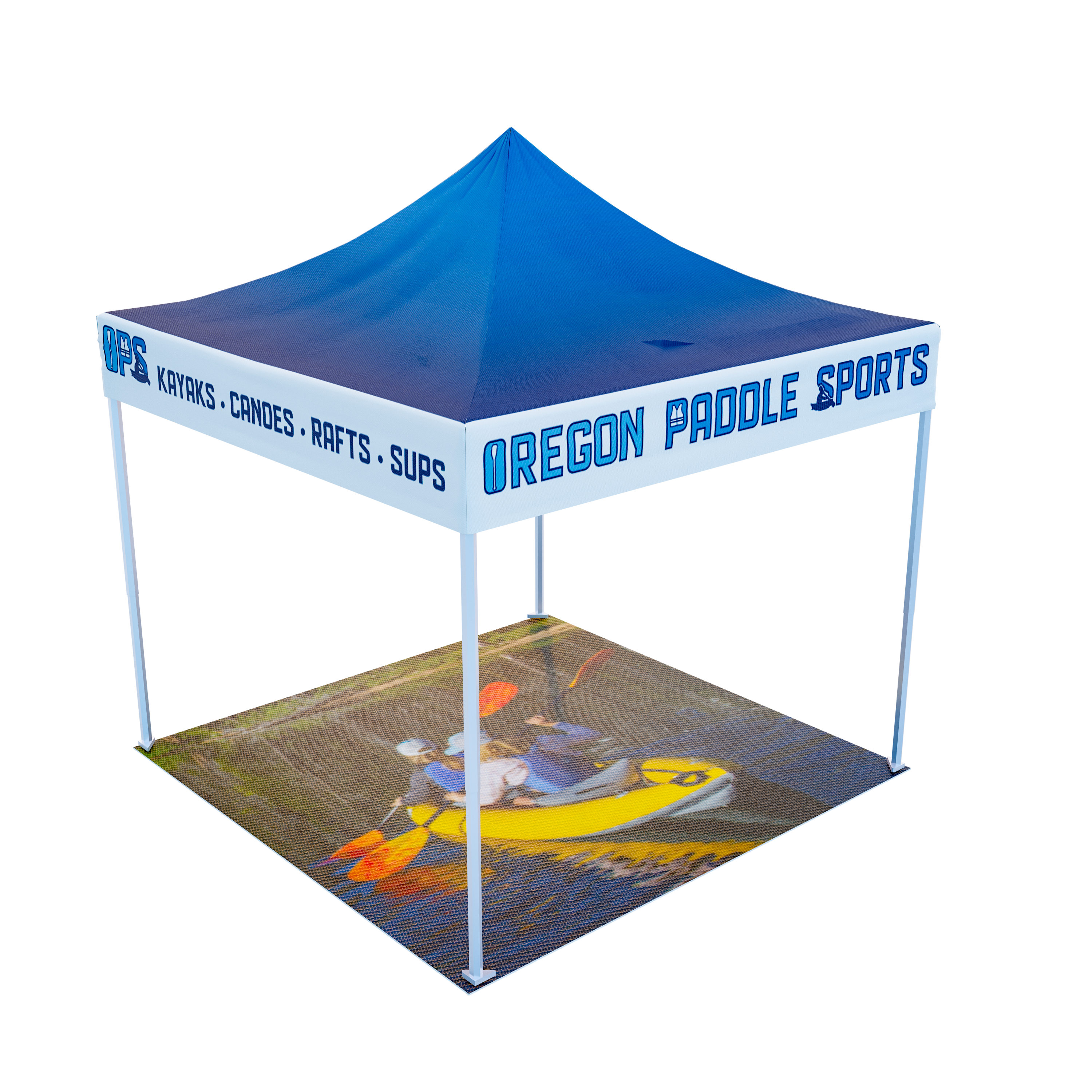 custom printed flooring for 10x10 pop up tents