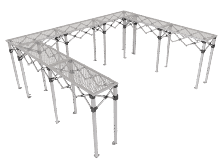 Tent accessory: U-Shaped Foldable counter